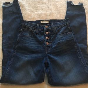 Madewell 10” high rise skinny jeans